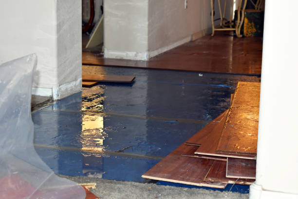 Professional Sewage Cleanup technician working in Lewiston, ME